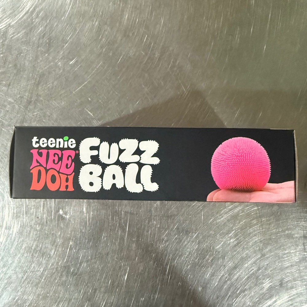 NeeDoh Teenie Fuzz Ball Nee Doh Fidget Toy Schylling Velvet Squeeze 4 Pack NEW - Picture 5 of 6